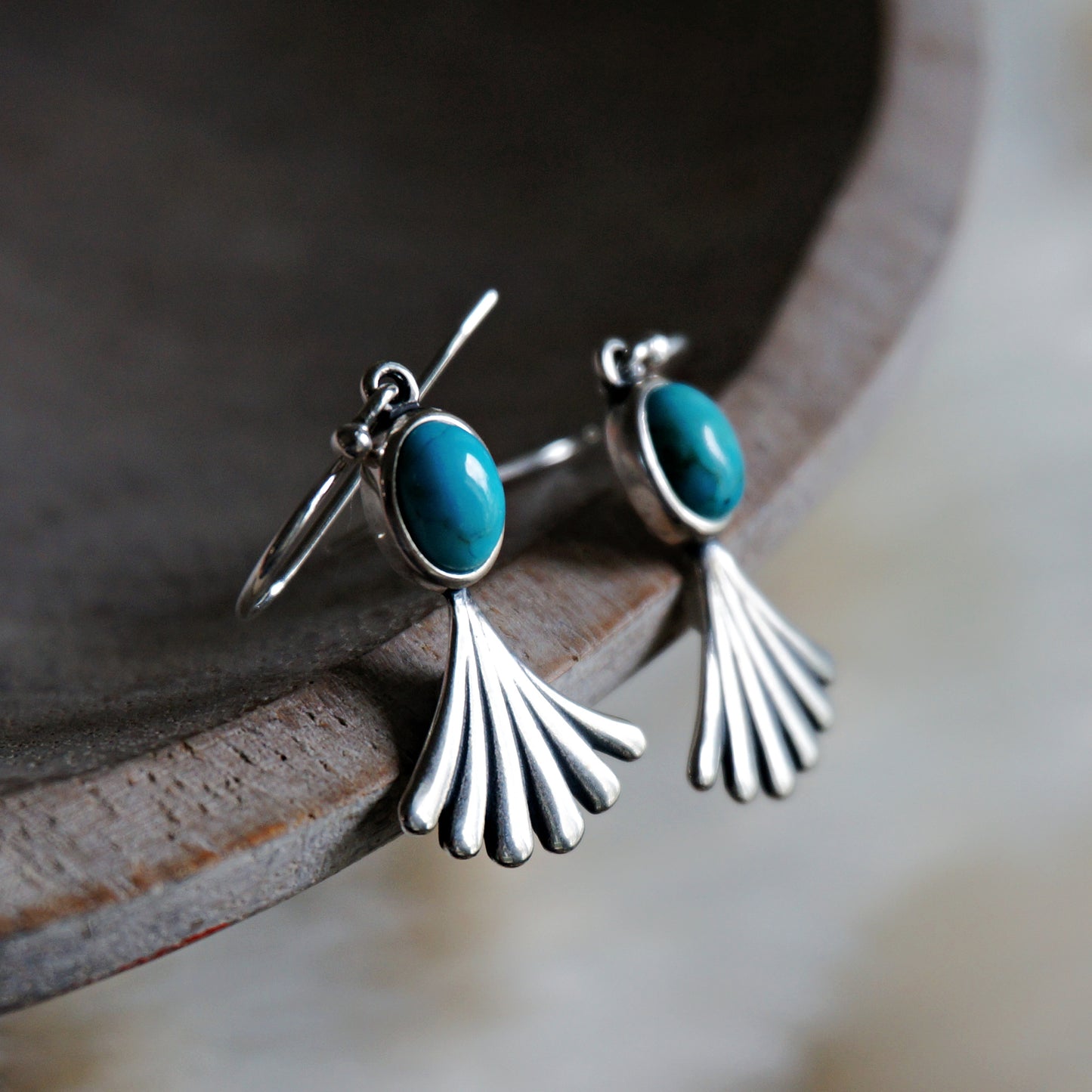 Prayer Turquoise Earrings - SOWELL JEWELRY