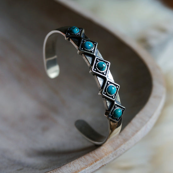 Load image into Gallery viewer, Catalina Turquoise Bracelet - SOWELL JEWELRY
