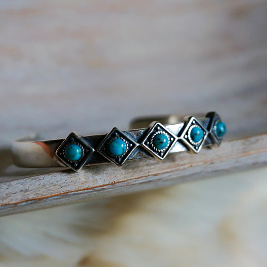 Load image into Gallery viewer, Catalina Turquoise Bracelet - SOWELL JEWELRY
