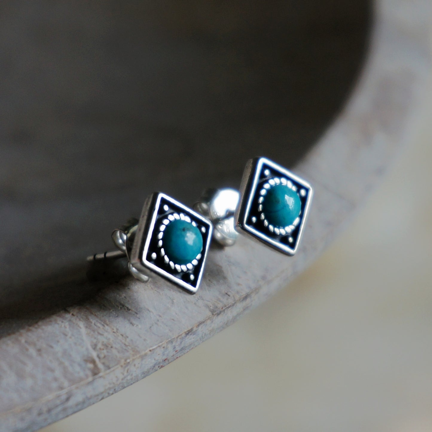 Catalina Turquoise Stud Earrings - SOWELL JEWELRY