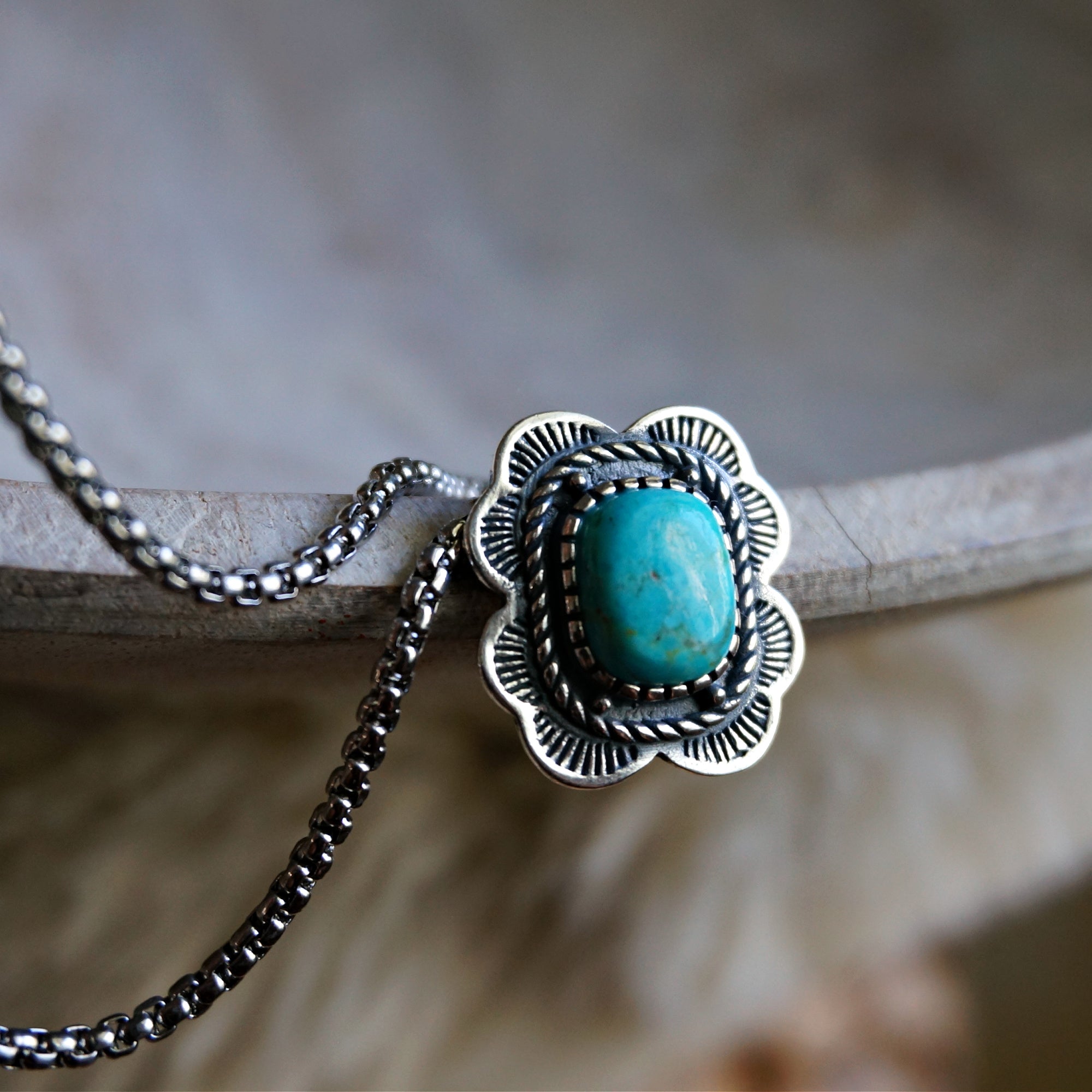 Asia Turquoise Necklace | Genuine Turquoise Sterling Silver