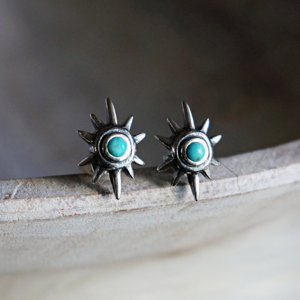 Star Turquoise Earrings - SOWELL JEWELRY