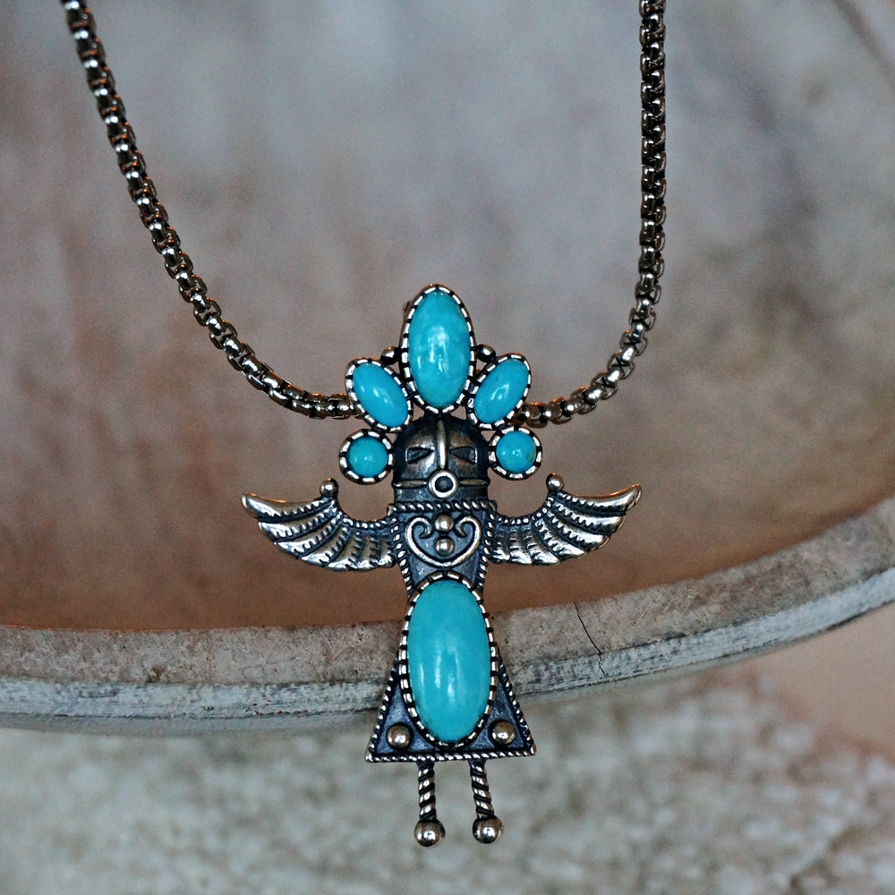 
                  
                    Kachina Doll Turquoise Necklace - SOWELL JEWELRY
                  
                