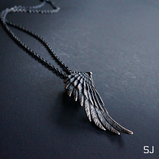 Load image into Gallery viewer, Icarus Wing Pendant - SOWELL JEWELRY
