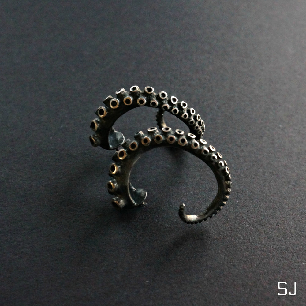 
                  
                    Octopus Hoop Earrings Large - SOWELL JEWELRY
                  
                
