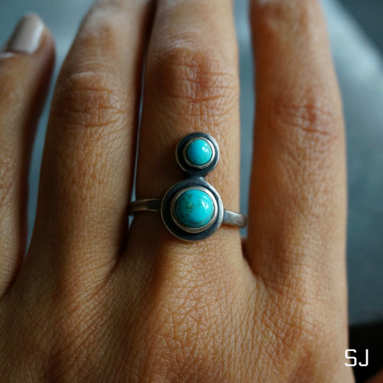 Arc Turquoise Ring - SOWELL JEWELRY