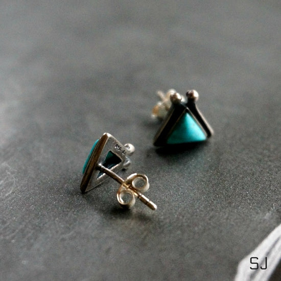 Load image into Gallery viewer, Hanale Turquoise Earrings - SOWELL JEWELRY
