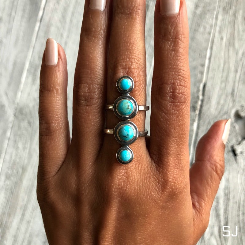 Arc Turquoise Ring - SOWELL JEWELRY