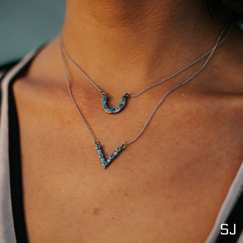 
                  
                    Jacy Turquoise Choker Necklace - SOWELL JEWELRY
                  
                
