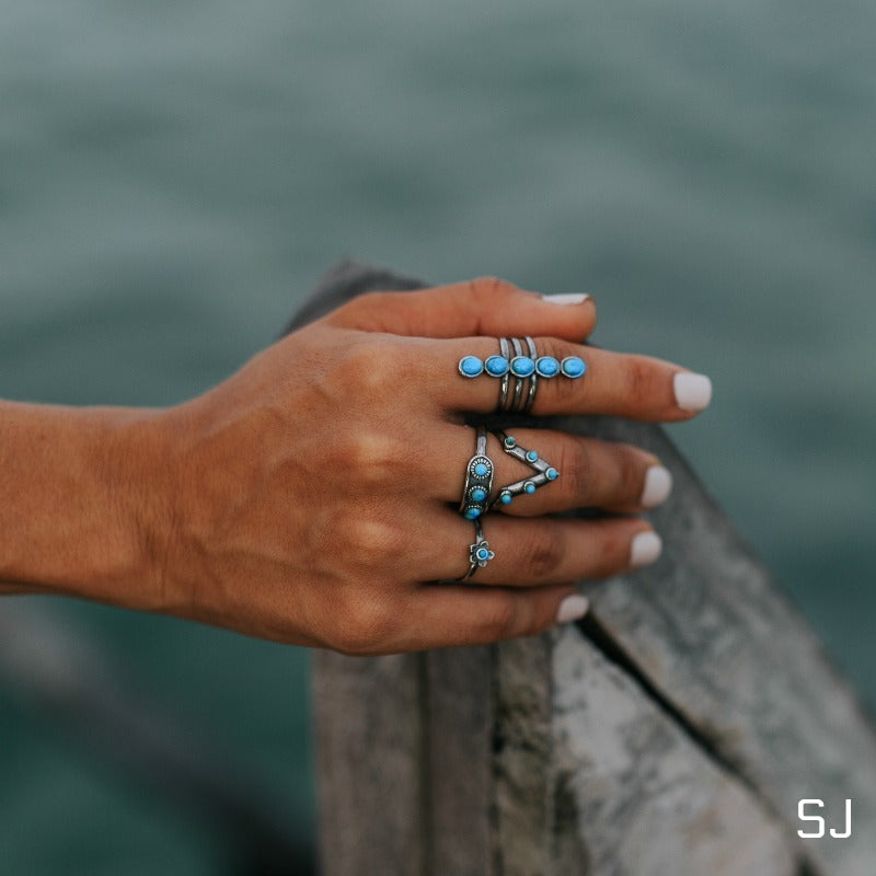 Jacy Turquoise Ring - SOWELL JEWELRY
