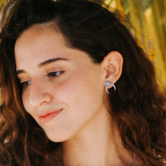 Naja Turquoise Earrings - SOWELL JEWELRY