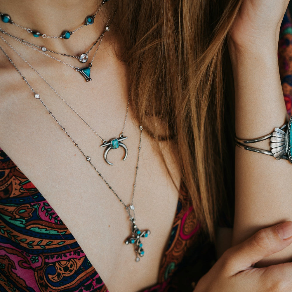 
                  
                    Naja Turquoise Necklace - SOWELL JEWELRY
                  
                