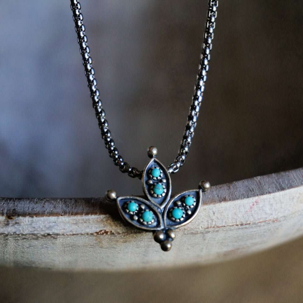 
                  
                    Cactus Flower Turquoise Necklace - SOWELL JEWELRY
                  
                