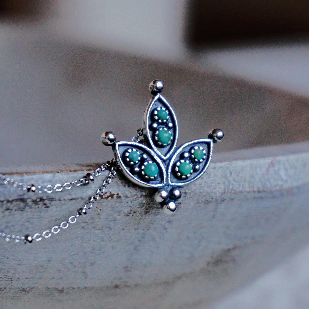 
                  
                    Cactus Flower Turquoise Necklace - SOWELL JEWELRY
                  
                