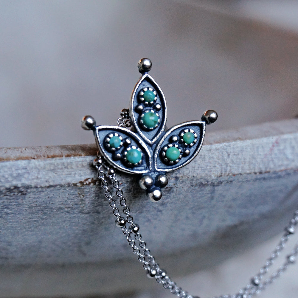 
                  
                    Cactus Flower Turquoise Necklace - SOWELL JEWELRY
                  
                
