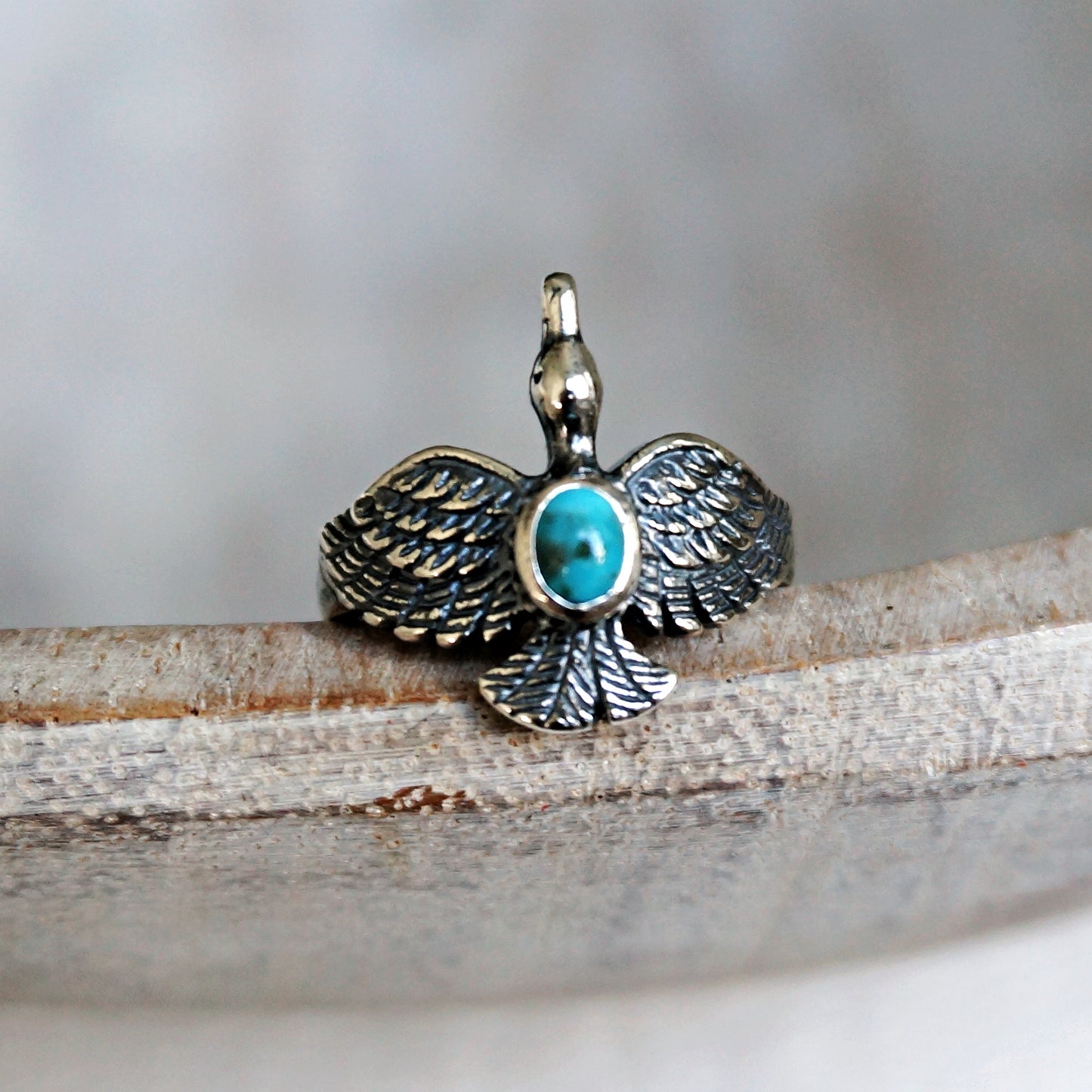 Hawk Turquoise Ring - SOWELL JEWELRY