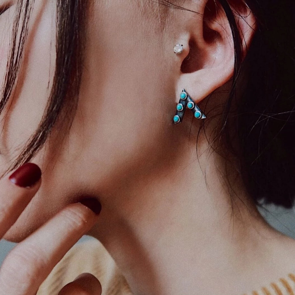 
                  
                    Jacy Stud Earrings - SOWELL JEWELRY
                  
                