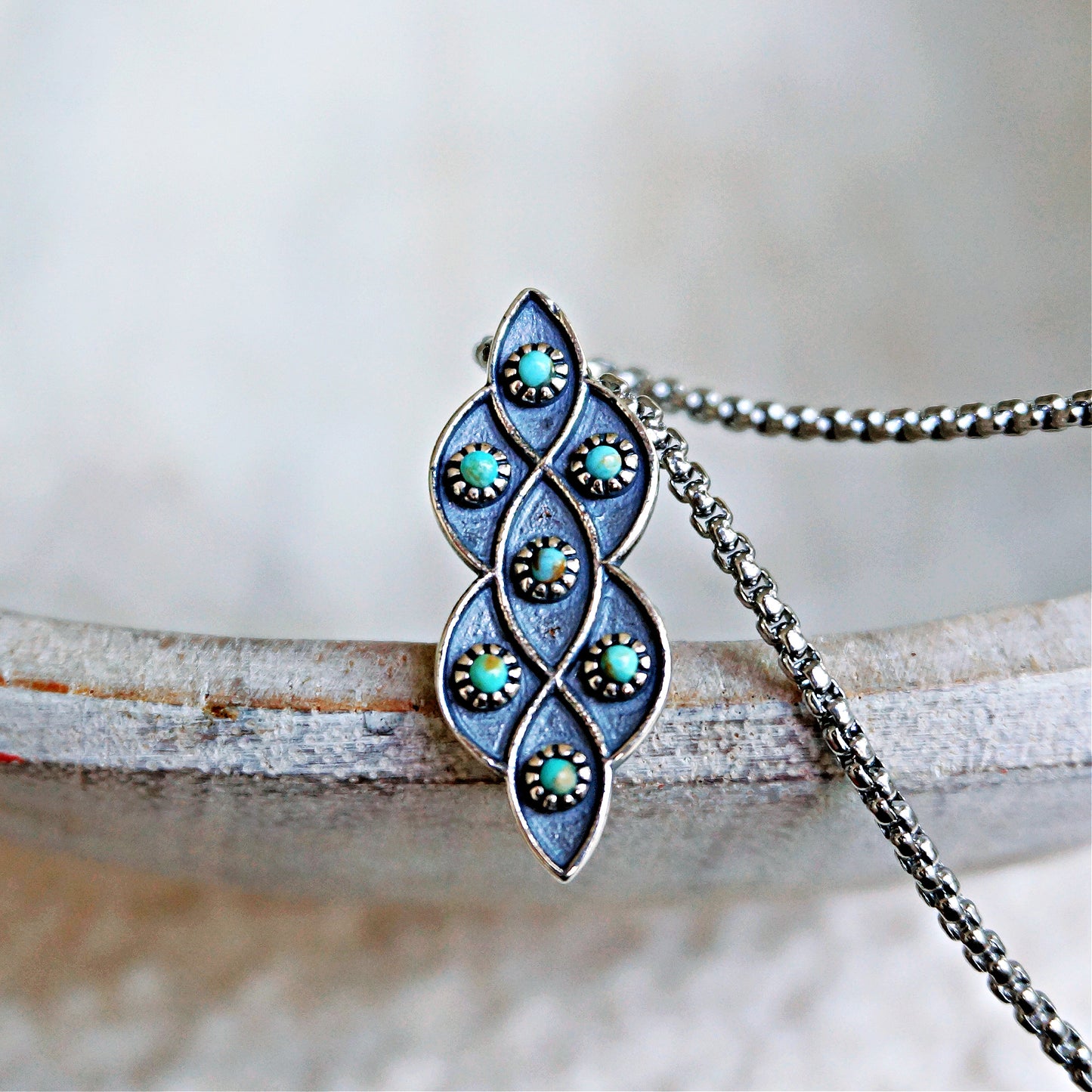 Load image into Gallery viewer, Lucia Turquoise Necklace - SOWELL JEWELRY
