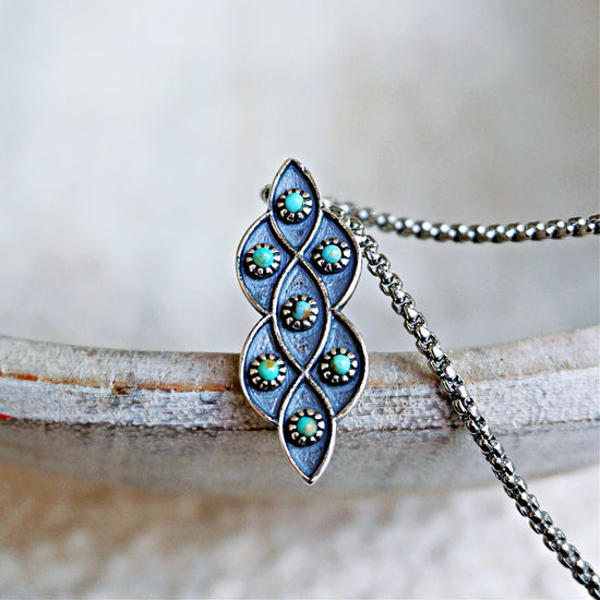 Lucia Turquoise Necklace - SOWELL JEWELRY